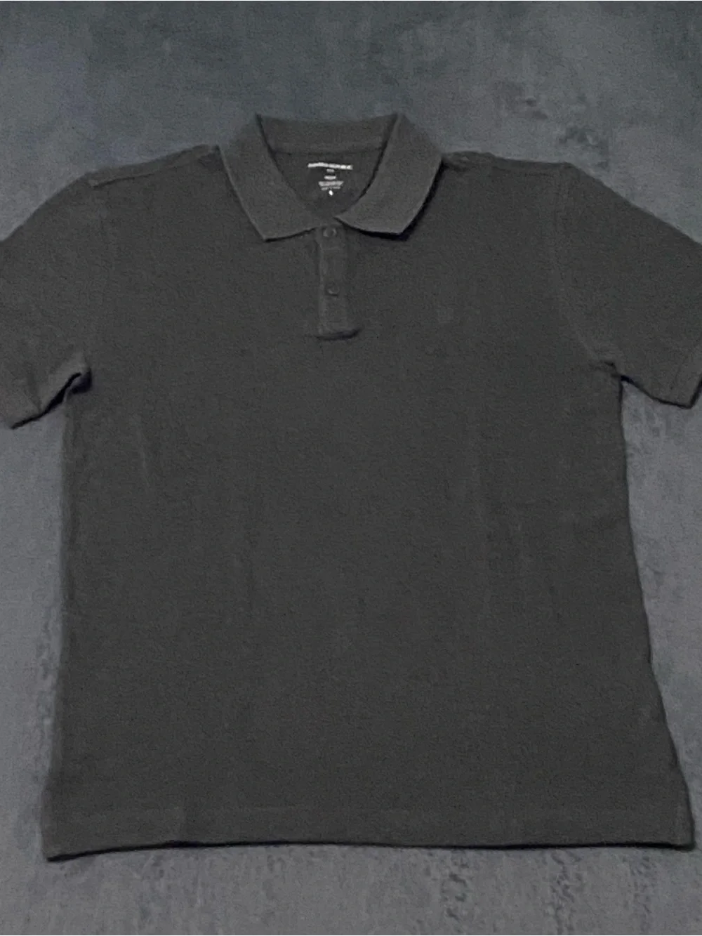 Banana Republic Polo Shirt Mens S Gray Pique Cotton Standard Fit Preppy 2 Button